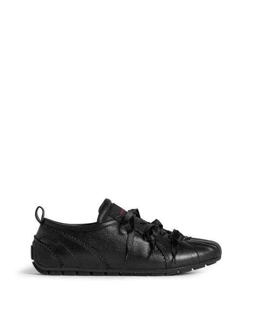 Simone Rocha Black Ballerines À Chevilles Lacées for men