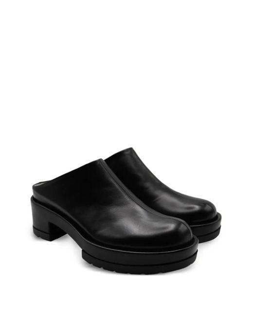 SAPIO Black N18 Leather Mules