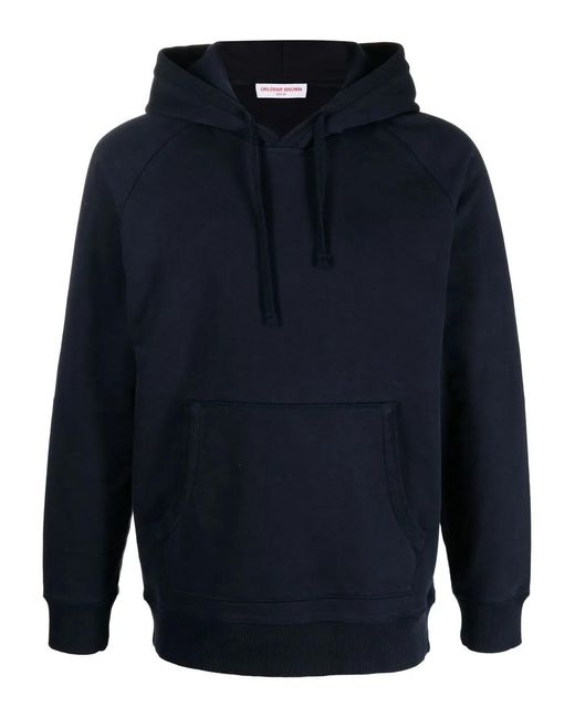 Orlebar Brown Blue Francis Cotton Drawstring Hoodie for men