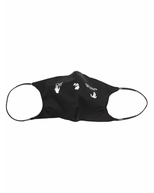 Off-White c/o Virgil Abloh Black Logo Cotton Face Mask for men
