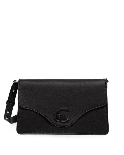 Coccinelle Black Logo-Plaque Shoulder Bag