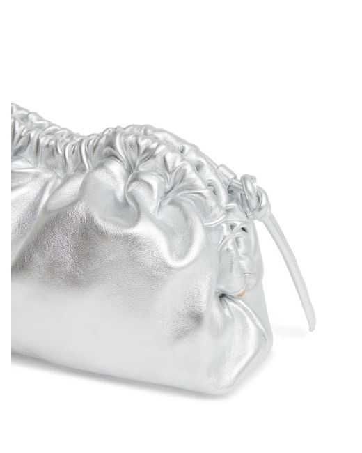 Mansur Gavriel White Mini Cloud Clutch Bag