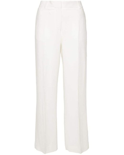Totême  White Straight-leg Tailored Trousers
