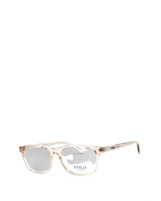 Polo Ralph Lauren Natural Rectangle-Frame Glasses for men