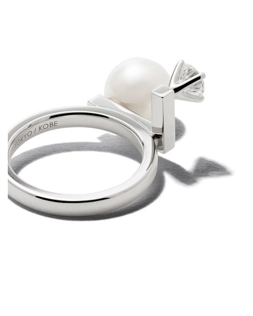 Tasaki 18Kt Witgouden Ring in het White