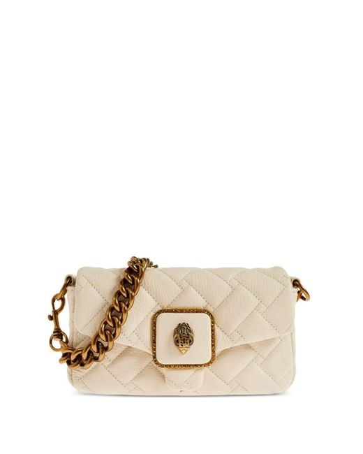 Kurt Geiger Natural Pimlico Quilted Chain Tote Bag