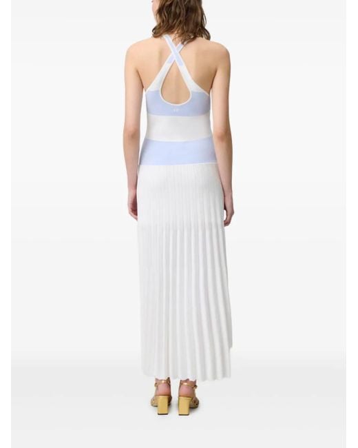 Claudie Pierlot カラーブロック マキシドレス White