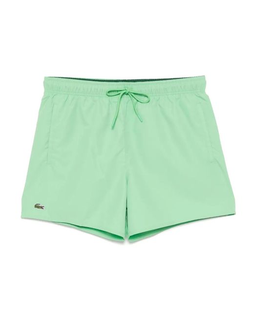 メンズ Lacoste クイックドライ トランクス水着 Green