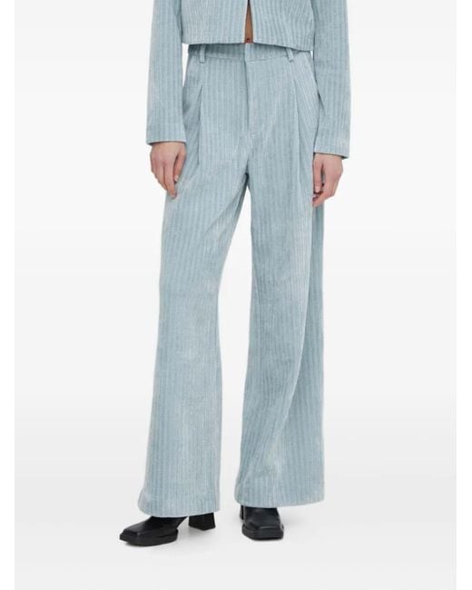 Gestuz Blue Elnoragz Corduroy Trousers