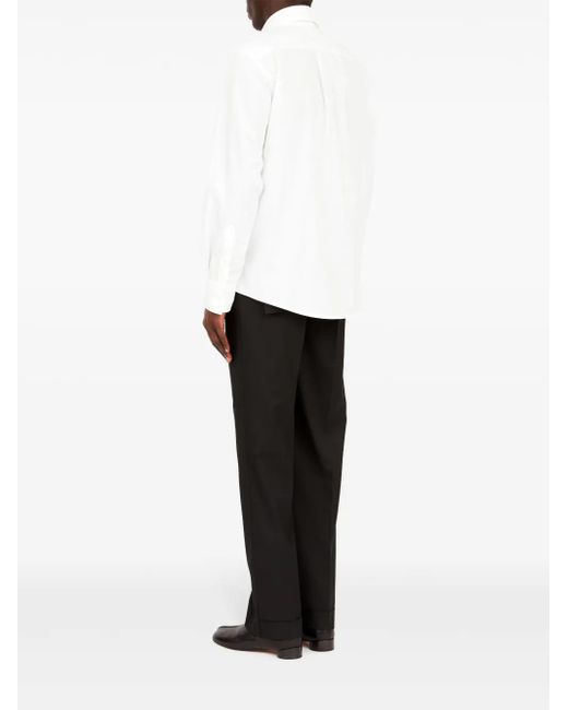 MM6 by Maison Margiela White Timeless Cotton Shirt For for men