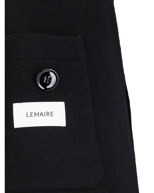 Lemaire Black Wrap Coat