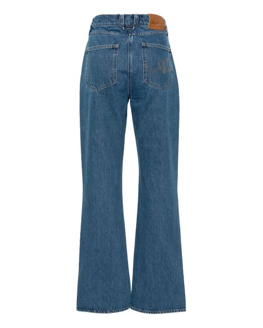 Axel Arigato Blue Ryder Flared Jeans Solid