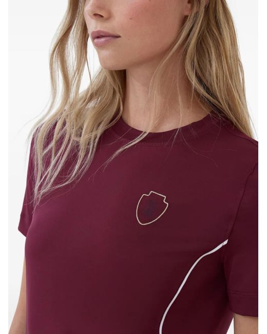 Brunello Cucinelli Red Logo-Detail Short-Sleeve T-Shirt