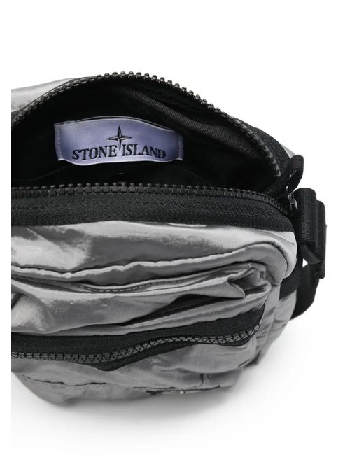 Stone Island Black 9200015 Coated Nylon Metal for men