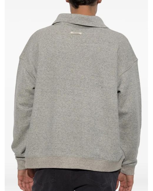 FRAME Gray Quarter-Zip Sweatshirt for men