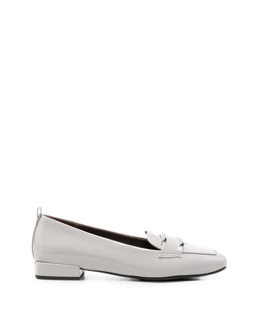 SERGIO MORETTI FIRENZE White Metal-Bar Loafers