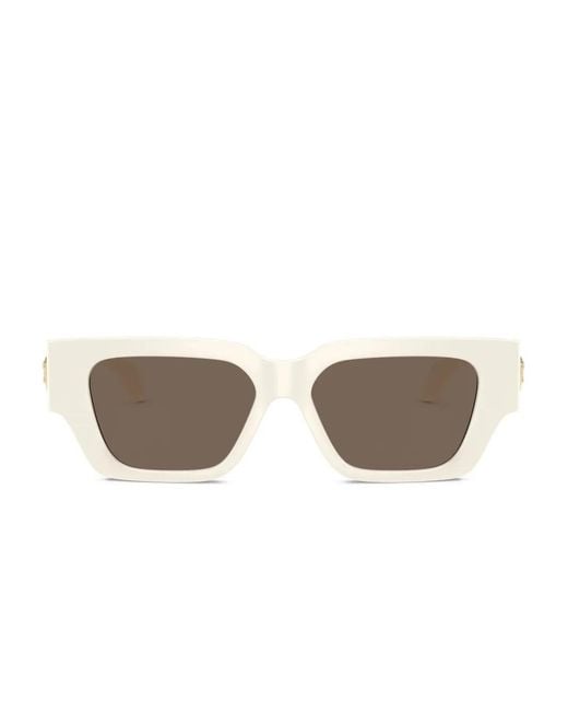Versace Natural Medusa-Detail Square-Frame Sunglasses