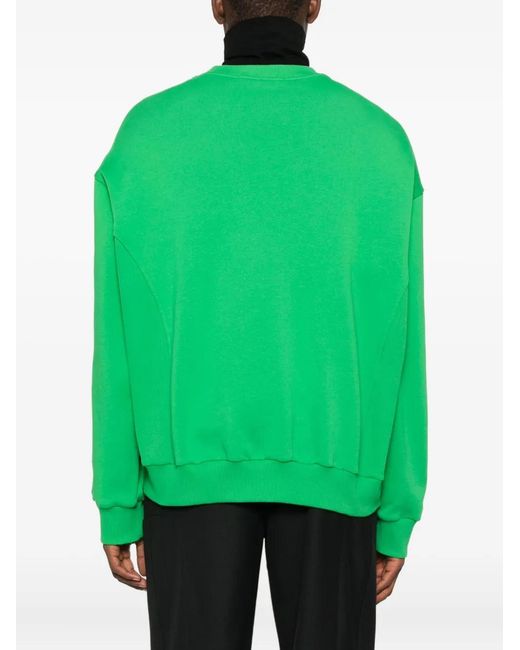 Notrainproof Green Drop-Shoulder Sweatshirt for men