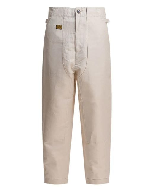 Kapital Natural Logo-Patch Trousers for men