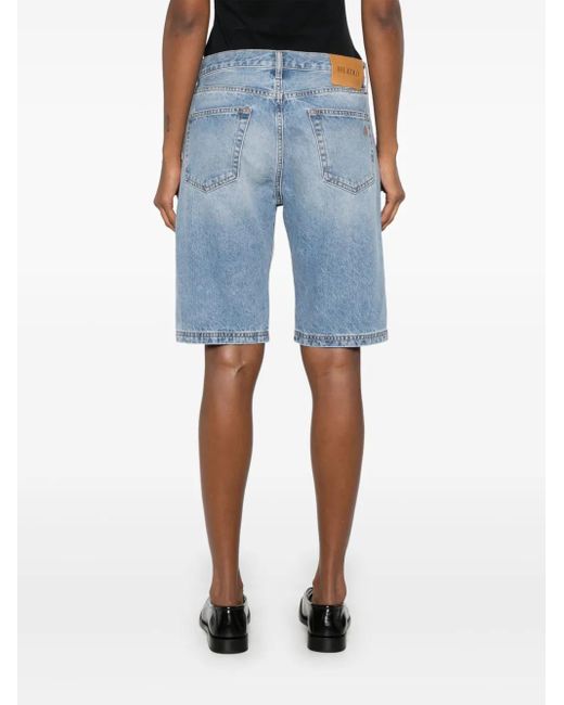 The Attico Blue Denim Shorts