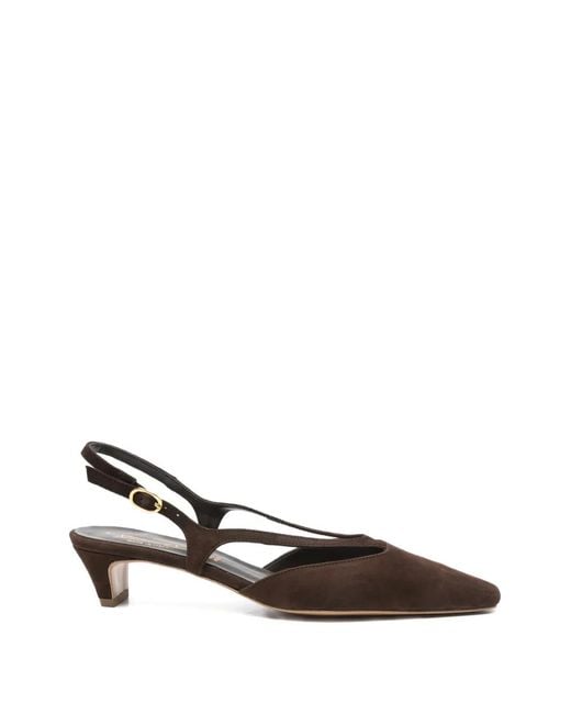 BIANCADI White Slingback Pumps
