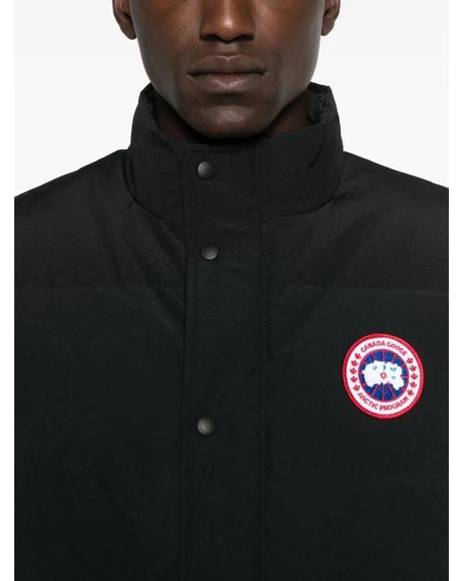 Canada Goose Freestyle Gilet Met Opgestikte Zak in het Black voor heren