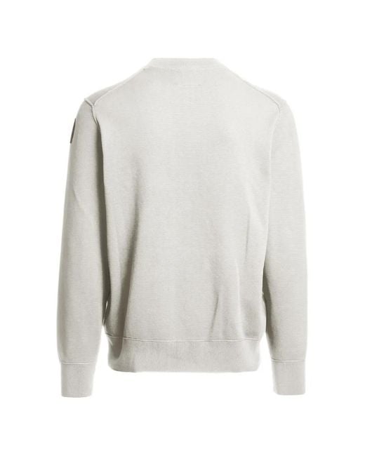 Parajumpers White Basic Braw Crew-Neck Knit for men