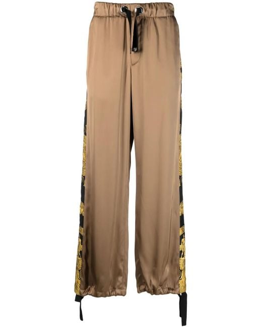 Versace Brown Heritage Trousers for men