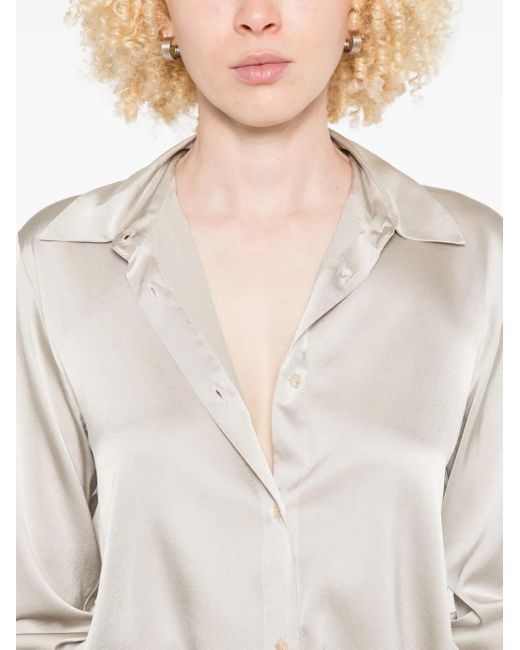 Forte Forte White Satin Shirt