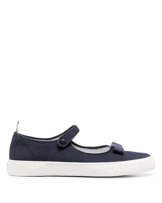 Thom Browne Blue Mary Jane Tennis Sneakers