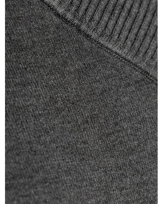 Samsøe & Samsøe Gray Salula V-Neck Sweater