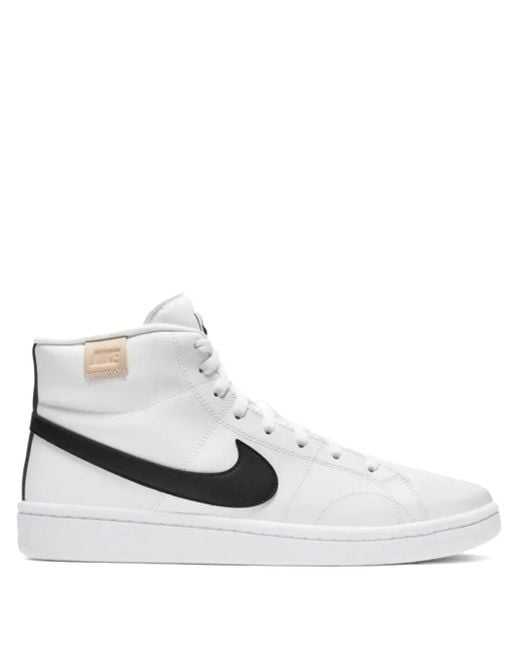 Nike White Court Royale 2 Mid /Onyx" Sneakers for men
