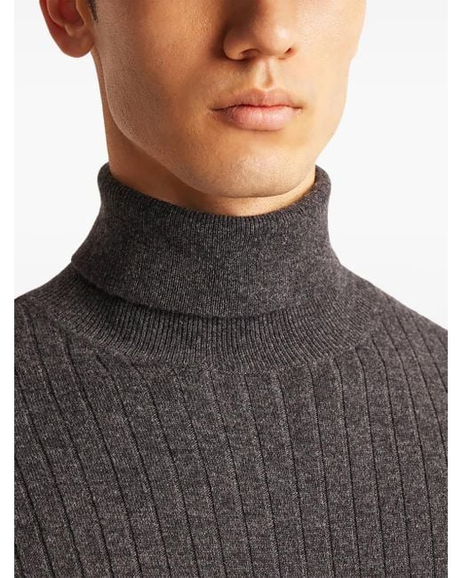 Fusalp Black Roll Neck Jumper for men