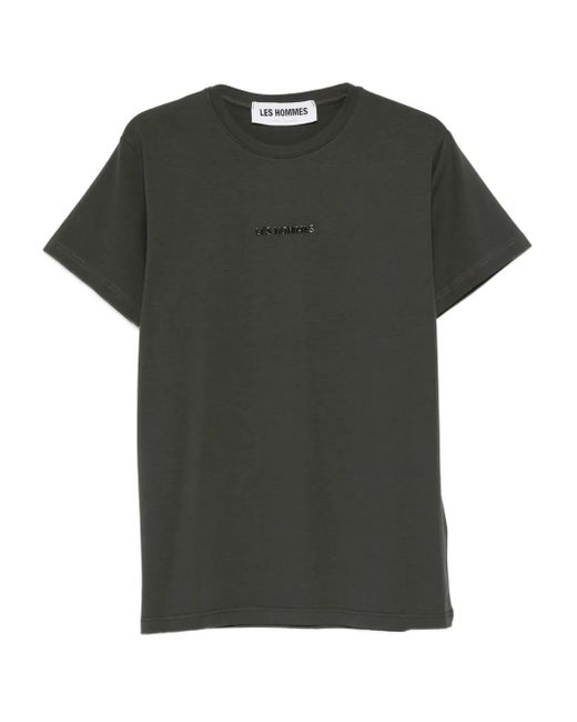 Camiseta con detalle del logo Les Hommes de hombre de color Green