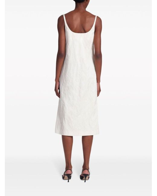 Altuzarra Jerry Midi-jurk Met Ruches in het White