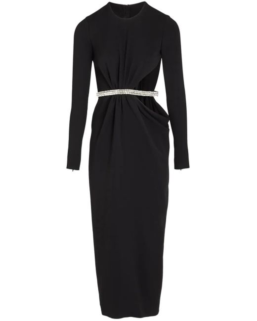 Giambattista Valli ラインストーン ドレス Black