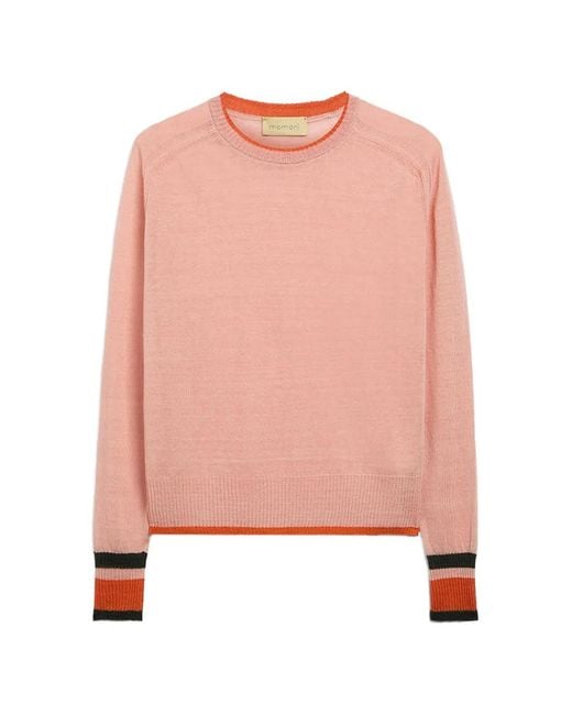 Momoní Pink Rio Contrasting Edges Sweater
