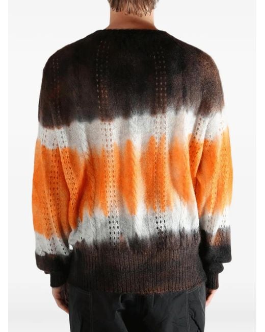 Magliano Black Psychedelic Bimbo Tie-Dye Cardigan