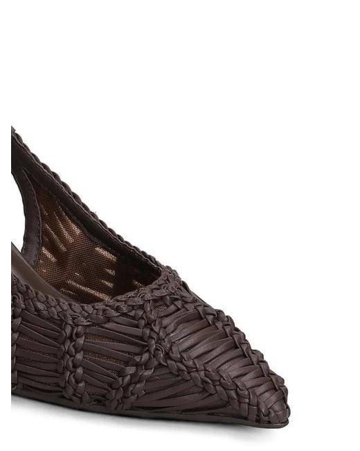 Marc Ellis Brown Slingback Pumps