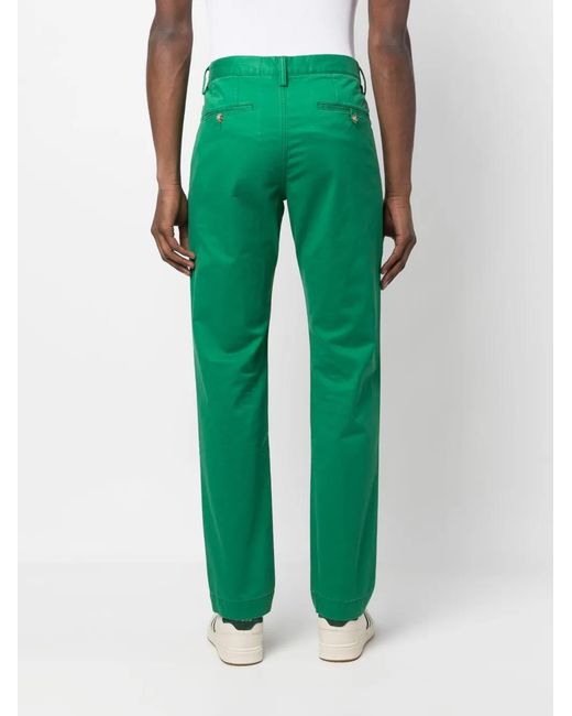 Polo Ralph Lauren Green Mid-Rise Chino Trousers for men