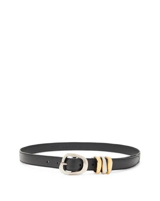 Amanu White The Tugela Leather Belt