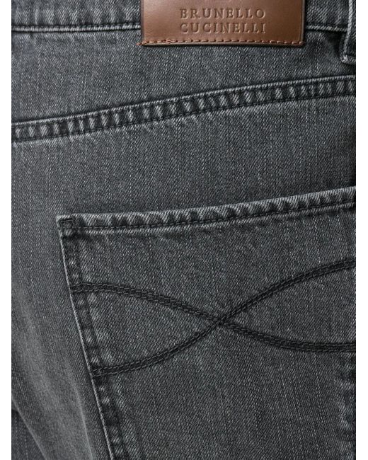 Brunello Cucinelli Gray Denim Jeans for men