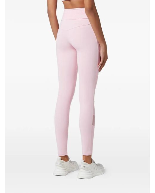 Philipp Plein Pink Elasticated-Waistband Leggings