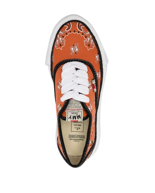 Maison Mihara Yasuhiro Baker Low-top Sneakers in Orange | Lyst