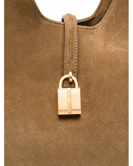 DeMellier London White Siena Suede Shoulder Bag