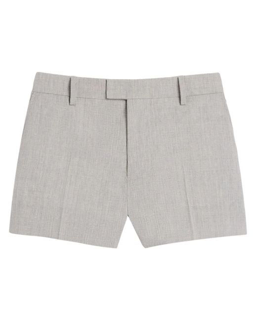 AMI Shorts aus Wollkrepp in Gray für Herren