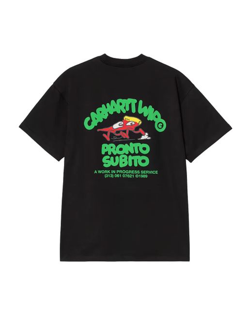 Carhartt Black Graphic-Print Cotton T-Shirt for men
