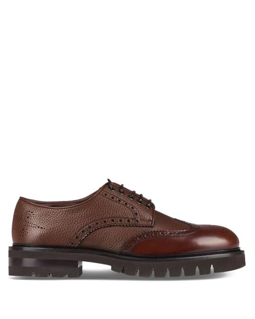 Zapatos de vestir con hebilla Ferragamo de hombre de color Brown