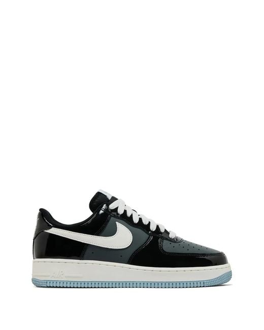 Nike Black Patent Air Force 1 Low Sneakers for men