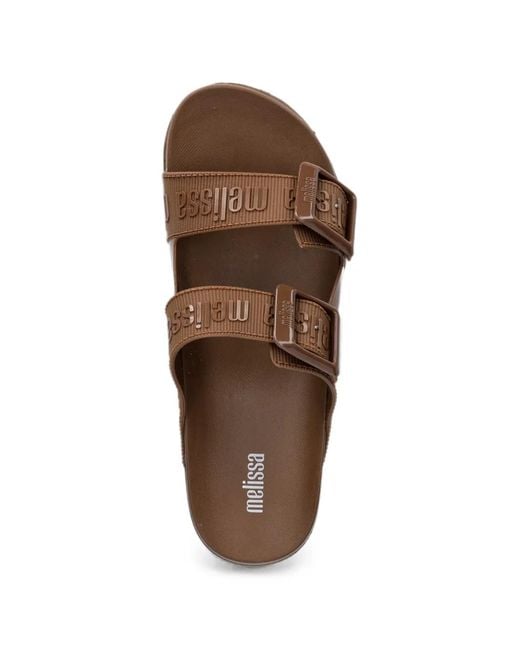 Melissa Brown Cozy Slide M-Lover Logo-Print Slides